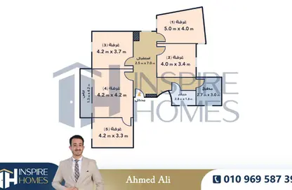 Apartment - 5 Bedrooms - 1 Bathroom for sale in Raml Station - Hay Wasat - Alexandria Apartment - 5 Bedrooms - 1 Bathroom for sale in Raml Station - Hay Wasat - Alexandria