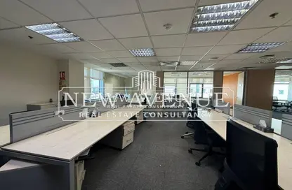 Full Floor - Studio - 4 Bathrooms for rent in Bank Center Street - South Teseen St. - The 5th Settlement - New Cairo City - Cairo