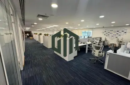 Office Space - Studio - 3 Bathrooms for rent in Bank Center Street - South Teseen St. - The 5th Settlement - New Cairo City - Cairo