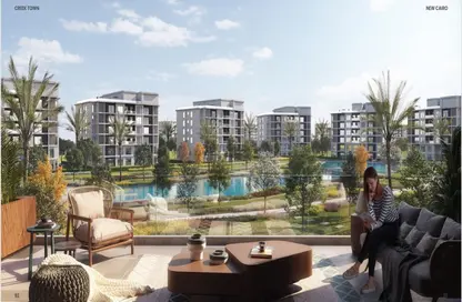 Apartment - 3 Bedrooms - 3 Bathrooms for sale in Creek Town - The 1st Settlement - New Cairo City - Cairo