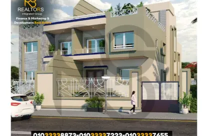 Twin House - 7 Bedrooms - 7+ Bathrooms for sale in 9th District - Sheikh Zayed City - Giza
