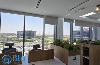 Office Space - Studio - 2 Bathrooms for rent in Cairo Festival City - North Investors Area - New Cairo City - Cairo