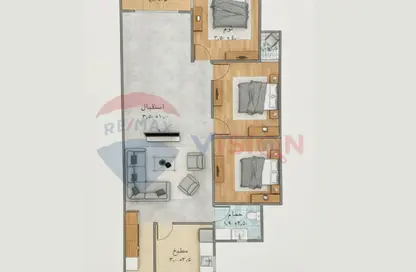 Apartment - 3 Bedrooms - 1 Bathroom for sale in Madkhal Sharkt Al Nakhl Wa Al Handasa St. - Smouha - Hay Sharq - Alexandria