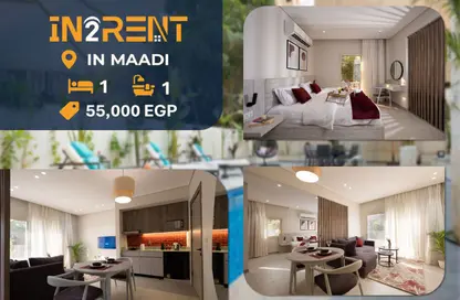 Apartment - Studio - 1 Bathroom for rent in Degla Square - Degla - Hay El Maadi - Cairo