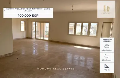 Villa - 4 Bedrooms - 4 Bathrooms for rent in Celesta Hills - Uptown Cairo - Mokattam - Cairo
