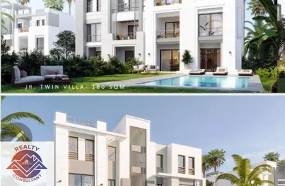 Duplex - 4 Bedrooms - 4 Bathrooms for sale in Gaia - Ras Al Hekma - North Coast