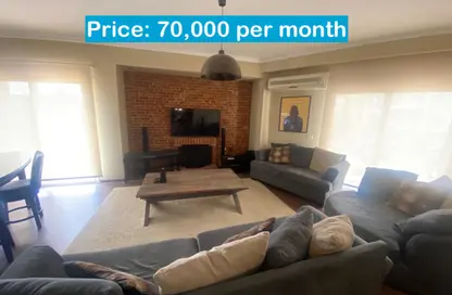 Apartment - 3 Bedrooms - 3 Bathrooms for rent in American University Housing District - 5th Settlement Compounds - The 5th Settlement - New Cairo City - Cairo