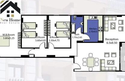 Apartment - 3 Bedrooms - 2 Bathrooms for sale in North Lotus - El Lotus - New Cairo City - Cairo