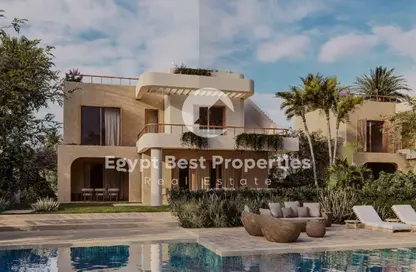 Chalet - 2 Bedrooms - 2 Bathrooms for sale in Ramla Lakeside - Qesm Ad Dabaah - North Coast