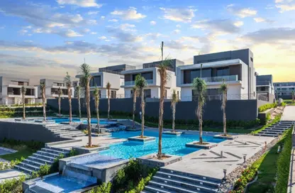 Twin House - 4 Bedrooms - 4 Bathrooms for sale in Patio Al Zahraa - Sheikh Zayed Compounds - Sheikh Zayed City - Giza