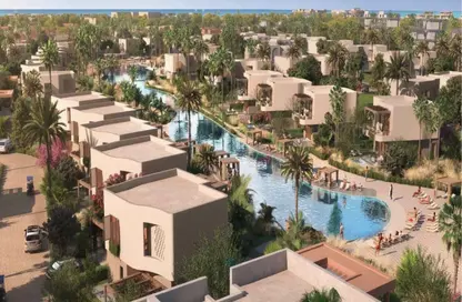 Chalet - 2 Bedrooms - 3 Bathrooms for sale in Ramla Lakeside - Qesm Ad Dabaah - North Coast