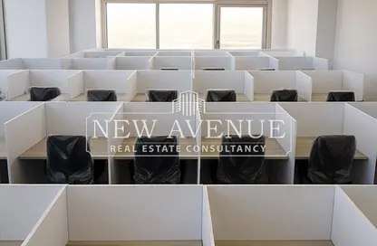 Office Space - Studio - 4 Bathrooms for rent in Bank Center Street - South Teseen St. - The 5th Settlement - New Cairo City - Cairo