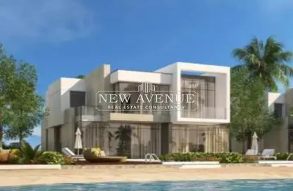 Twin House - 3 Bedrooms - 3 Bathrooms for sale in Azha - Al Ain Al Sokhna - Suez