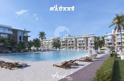 Chalet - 2 Bedrooms - 3 Bathrooms for sale in Azha North - Ras Al Hekma - North Coast