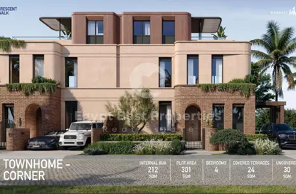 Apartment - 4 Bedrooms - 4 Bathrooms for sale in Crescent Walk - 5th Settlement Compounds - The 5th Settlement - New Cairo City - Cairo