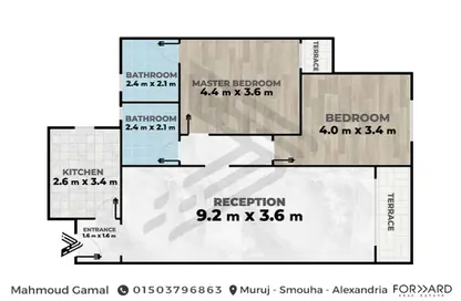 Apartment - 2 Bedrooms - 2 Bathrooms for sale in Muruj - Smouha - Hay Sharq - Alexandria
