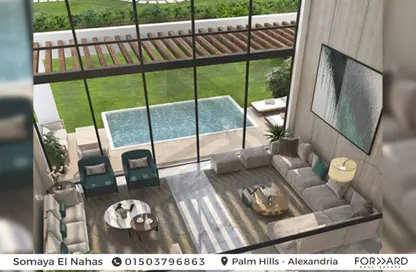 Duplex - 3 Bedrooms - 5 Bathrooms for sale in Palm Hills - Alexandria Compounds - Alexandria