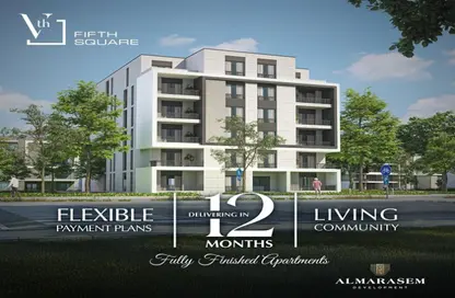 Hotel Apartment - 2 Bedrooms - 1 Bathroom for sale in Moon Residences - Fifth Square - The 5th Settlement - New Cairo City - Cairo