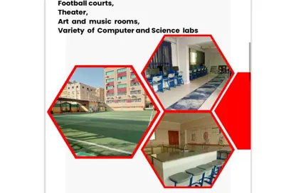 نصف طابق - استوديو - 8 حمامات للبيع في طريق مدارس الهضبة الوسطي - الهضبة الوسطي - المقطم - القاهرة