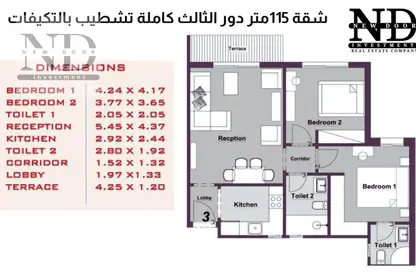 Apartment - 2 Bedrooms - 2 Bathrooms for sale in Rivali - 5th Settlement Compounds - The 5th Settlement - New Cairo City - Cairo