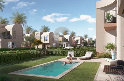 Chalet - 3 Bedrooms - 3 Bathrooms for sale in Ramla Lakeside - Qesm Ad Dabaah - North Coast