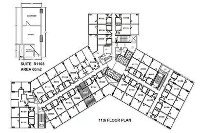 Hotel Apartment - 1 Bedroom - 1 Bathroom for sale in New Capital City - Cairo