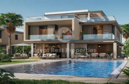فيلا - 5 غرف نوم - 5 حمامات للبيع في بالم هيلز جولف اكستينشن - طريق الواحات - مدينة 6 أكتوبر - الجيزة