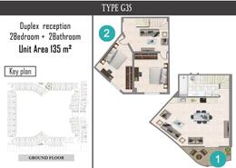 Duplex - 2 bedrooms - 2 bathrooms for للبيع in Arabia Area - Hurghada - Red Sea