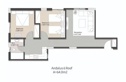 Apartment - 2 Bedrooms - 1 Bathroom for sale in Al Andalus Buildings - Al Andalus District - New Cairo City - Cairo