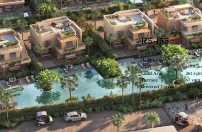 Twin House - 3 Bedrooms - 4 Bathrooms for sale in Ramla Lakeside - Qesm Ad Dabaah - North Coast