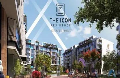 Apartment - 2 Bedrooms - 2 Bathrooms for sale in The Icon Residence - 5th Settlement Compounds - The 5th Settlement - New Cairo City - Cairo
