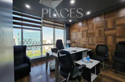 Office Space - Studio - 2 Bathrooms for rent in V90 - North Teseen St. - The 5th Settlement - New Cairo City - Cairo