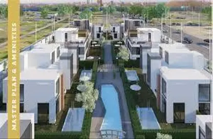 Twin House - 5 Bedrooms - 5 Bathrooms for sale in Verde Villas - New Zayed City - Sheikh Zayed City - Giza