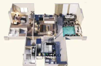 Apartment - 2 Bedrooms - 3 Bathrooms for sale in Bait Alwatan - The 5th Settlement - New Cairo City - Cairo