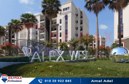 شقة - 4 غرف نوم - 3 حمامات للبيع في اليكس ويست - كمبوندات الاسكندرية - الاسكندرية