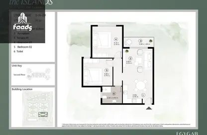 Apartment - 2 Bedrooms - 1 Bathroom for sale in The Islands - New Capital City - Cairo