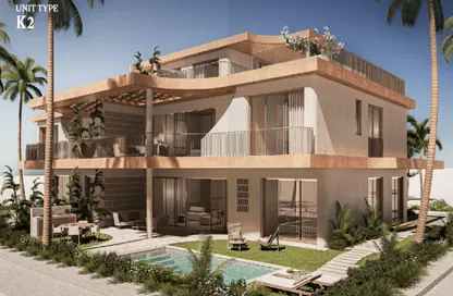 Chalet - 2 Bedrooms - 3 Bathrooms for sale in Ramla Lakeside - Qesm Ad Dabaah - North Coast