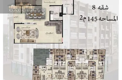 Apartment - 3 Bedrooms - 2 Bathrooms for sale in Gadeela Area - Al Mansoura - Al Daqahlya