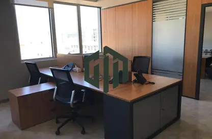Office Space - Studio - 2 Bathrooms for rent in Bank Center Street - South Teseen St. - The 5th Settlement - New Cairo City - Cairo