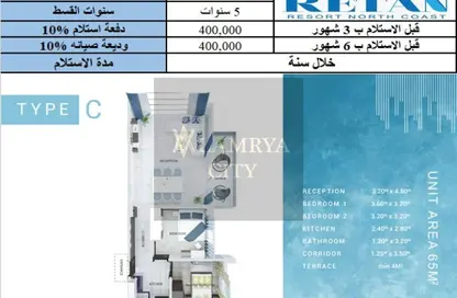 شاليه - 2 غرف نوم - 1 حمام للبيع في سيدي عبد الرحمن - الساحل الشمالي