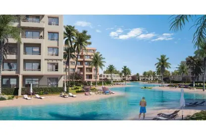 Chalet - 2 Bedrooms - 3 Bathrooms for sale in Hacienda Waters - Qesm Ad Dabaah - North Coast