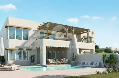 منزل مزدوج - 3 غرف نوم - 4 حمامات للبيع في هاسيندا ويست - راس الحكمة - الساحل الشمالي