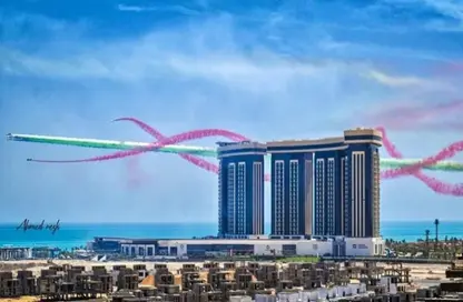 شقق فندقية - 2 غرف نوم - 2 حمامات للبيع في بيتش فرونت تاورز - مدينة العلمين الجديدة - العلمين - الساحل الشمالي