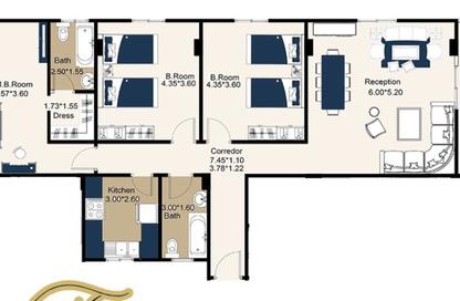 Apartment - 3 Bedrooms - 2 Bathrooms for sale in Bait Alwatan - The 5th Settlement - New Cairo City - Cairo