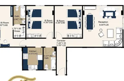 Apartment - 3 Bedrooms - 2 Bathrooms for sale in Bait Alwatan - The 5th Settlement - New Cairo City - Cairo