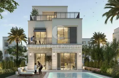 Villa - 3 Bedrooms - 5 Bathrooms for sale in Belle Vie - New Zayed City - Sheikh Zayed City - Giza