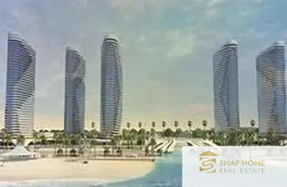 شاليه - 3 غرف نوم - 2 حمامات للبيع في نورث ايدج تاورز - مدينة العلمين الجديدة - العلمين - الساحل الشمالي