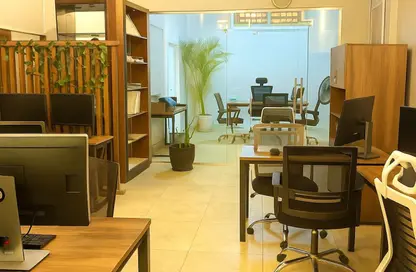 Office Space - Studio - 3 Bathrooms for rent in Bank Center Street - South Teseen St. - The 5th Settlement - New Cairo City - Cairo