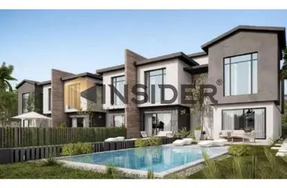 Twin House - 4 Bedrooms - 4 Bathrooms for sale in Creek Town - The 1st Settlement - New Cairo City - Cairo