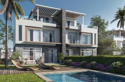 Twin House - 4 Bedrooms - 5 Bathrooms for sale in Zayed Dunes Complex - 6th District - Sheikh Zayed City - Giza